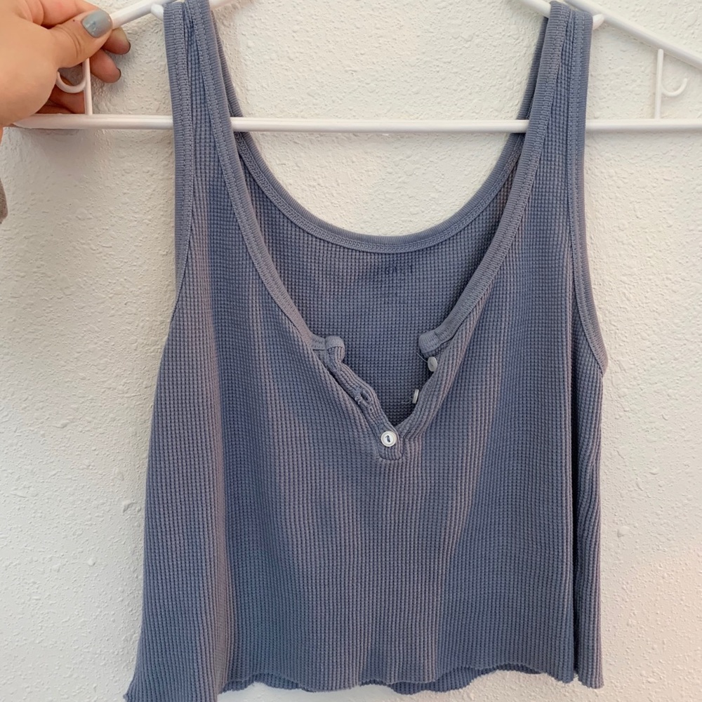 Brandy Melville- light blue cropped tank